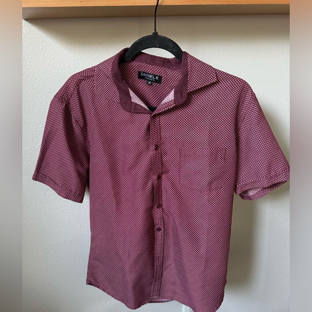 MENS DANIEL K TAILORED SHIRT SZ MEDIUM